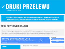Tablet Screenshot of drukiprzelewu.pl